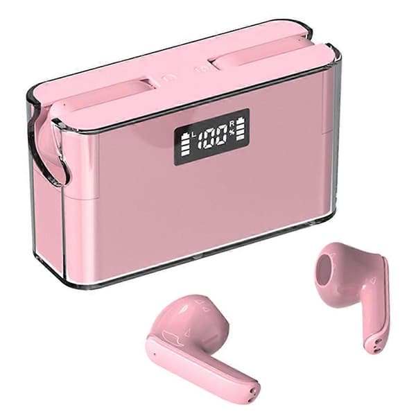 Typ D TM11 Semi-in-ear Bluetooth Hörlurar Sportlurar med Digital Display Laddningsfodral
