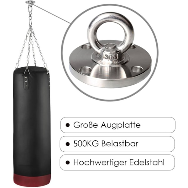 Takkrok i rostfritt stål, Takkrok, Hängmatta Krokar Hängmatta Hängande Kit Rostfritt Stål Krok för Hängstol, Hängmatta, Sling Trainer