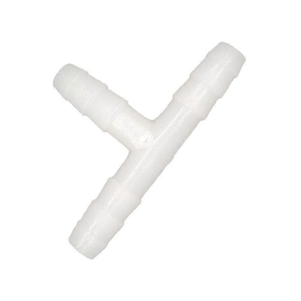 Koppling 6 mm slang, Vit/Transparent 10 st