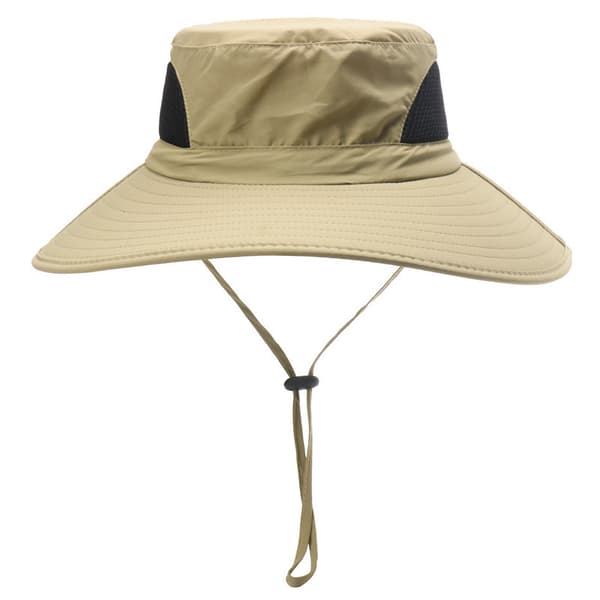 Solhat til mænd og kvinder - Sammenfoldelig safarihat - Havehat - Solbeskyttelseshat Khaki 55-60cm