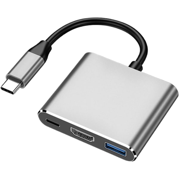 USB C Dockingstasjon, USB C Hub Multiport Adapter | 5 GBps Dataoverføring 4K USB C Hub PD 100W Lading for Type-C Laptop
