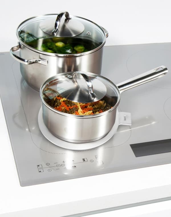 Induktionskogepladeadapter, varmefordelingsplade, rustfrit stål, 20 cm, til induktionskogeplade, gaskomfur