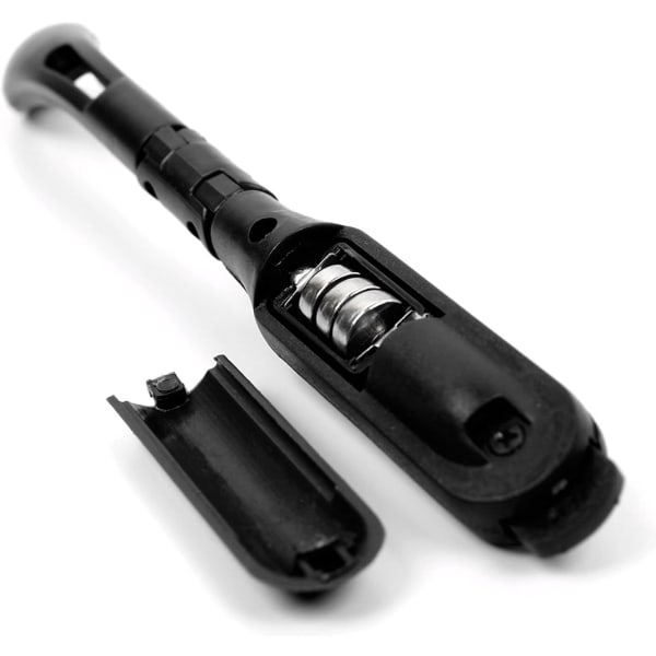 Justerbar Clip-on Boglæsningslampe med Foldbar Batteri (Sort)