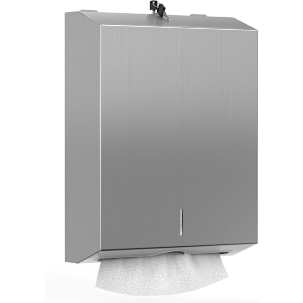 Paper towel dispenser, stainless steel, wall mounted tissue dispenser