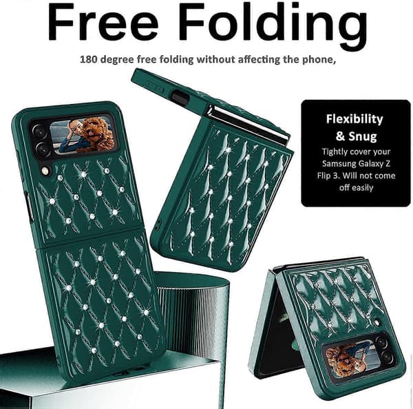 Diamant Glitter Cover Kompatibelt med Samsung Galaxy Z Flip 3