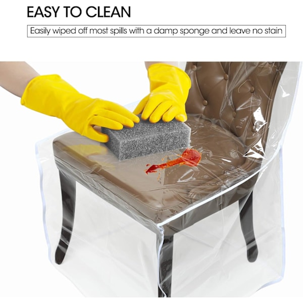 Skydd för matstol i plast (2-pack)