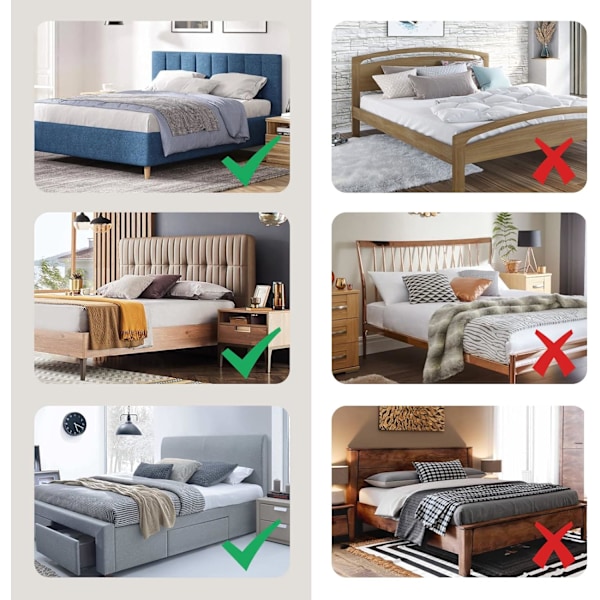 Stretch Huvudgavelöverdrag Vadderat Huvudgavelöverdrag Tvättbart Dammsäkert Jacquard Skyddsöverdrag för Enkelsäng Dubbelsäng King Size-sängar (150-170 cm, Mörkgrå)