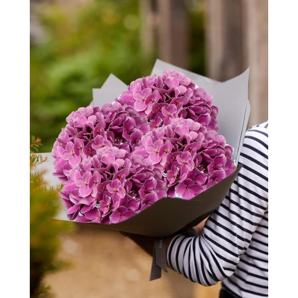 Hortensian keinotekoiset kukat 49 cm korkeat keinokukat Hortensian kasvit sisustukseen rose Red