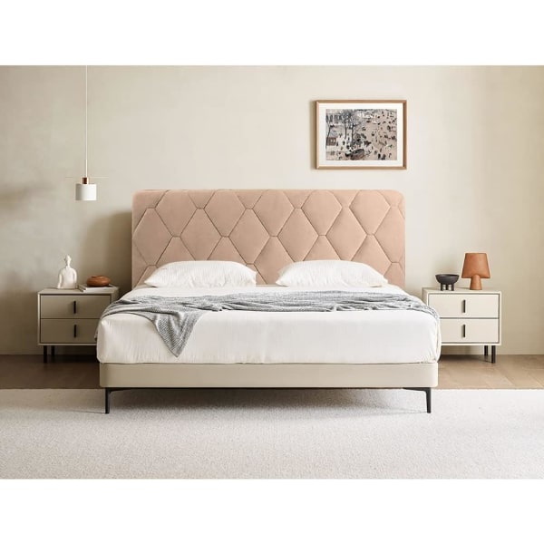Huvudgavelskydd, Huvudgavelskydd Dekorativt Skydd Sovrum Förtjockat Mjukt Paket Dammskydd Stretch Överdrag, Kamel, 170cm(67inch)
