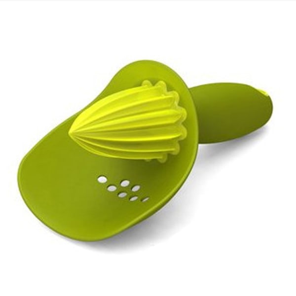 Manuell Citruspress Citron Rivare Apelsin Lime Pressare med Pip-Fångande Kopp, Grön