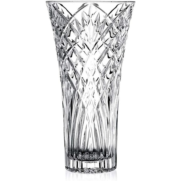 Vase, Glassvaser for blomster, stor gjennomsiktig blomstervase (30 CM)