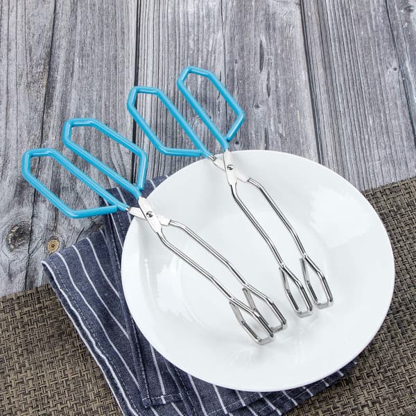 Rustfrit stål saks-tang med blødt håndtag, 28 cm, 2 stk. Blue