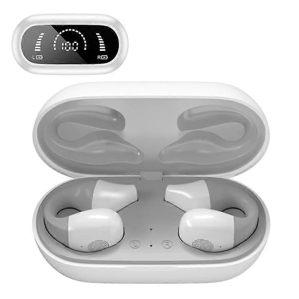 Typ D S03 TWS Bluetooth 5.2 Öronklämma Hörlurar Digital Display Smart Touch Trådlös Stereo Musik