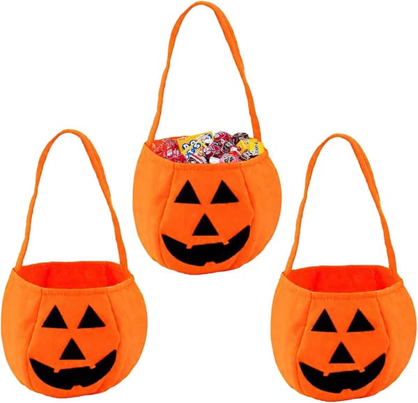 3-delt Halloween gresskarpose, knask eller knep gresskarpose, til Halloween-festdekorasjon, Halloween-kveld