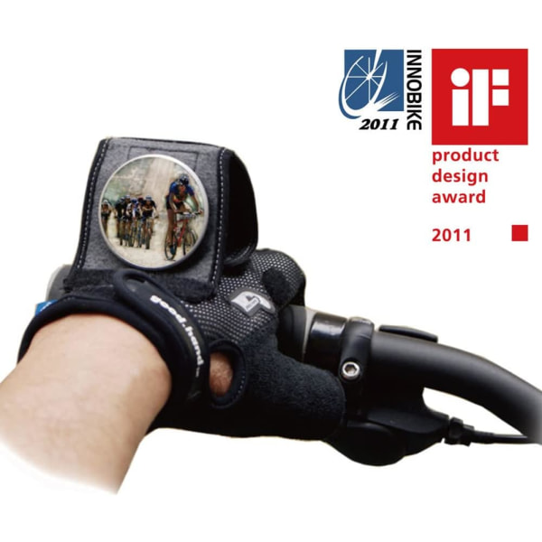 Sykkelspeil, sykkel bakspeil, motorsykkel styrespeil refleks armbånd håndleddspeil for pendlere barn bursdagsgave gadget Black