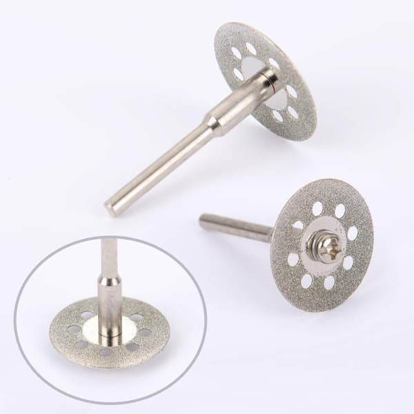 12-pack 22 mm mini perforerade kapskivor, diamant, kapskivor, Ann Arbor-skaft
