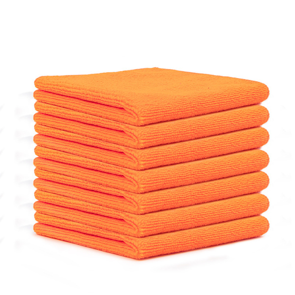 7 mikrokuitupyyhkeen setti, pehmeä, erittäin imukykyinen ja nukkaamaton orange