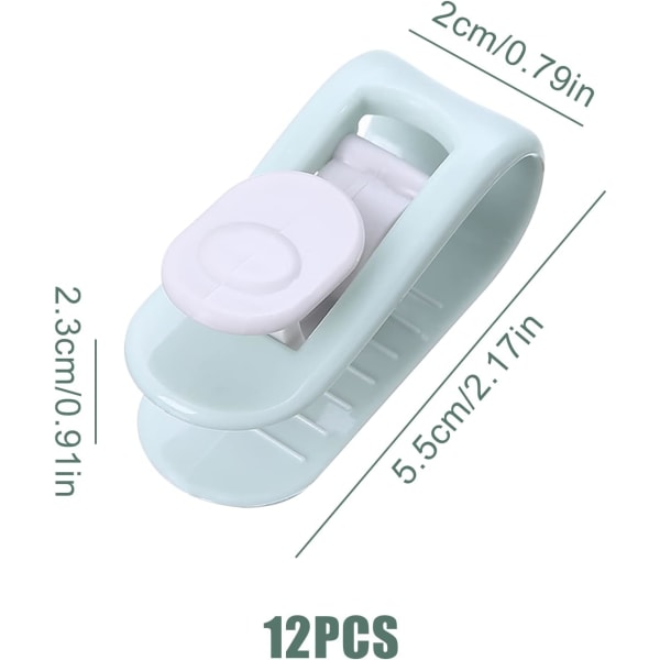 Dynetrekk-klips - 12 stk. Dynetrekk-klips uten nåler, sengeklede-klips for å holde dynetrekket på plass, sklisikre dynetrekk-klips
