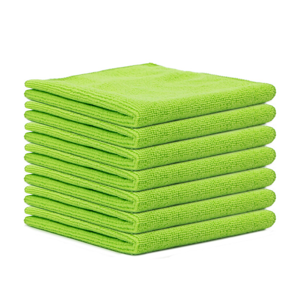7 mikrokuitupyyhkeen setti, pehmeä, erittäin imukykyinen ja nukkaamaton Green