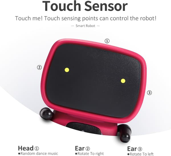 Interaktive Smarte Robotleker, Intelligente Robotleker for Barn, Jenter & Gutter Robotleker 3 År og Eldre, Stemmestyrt red