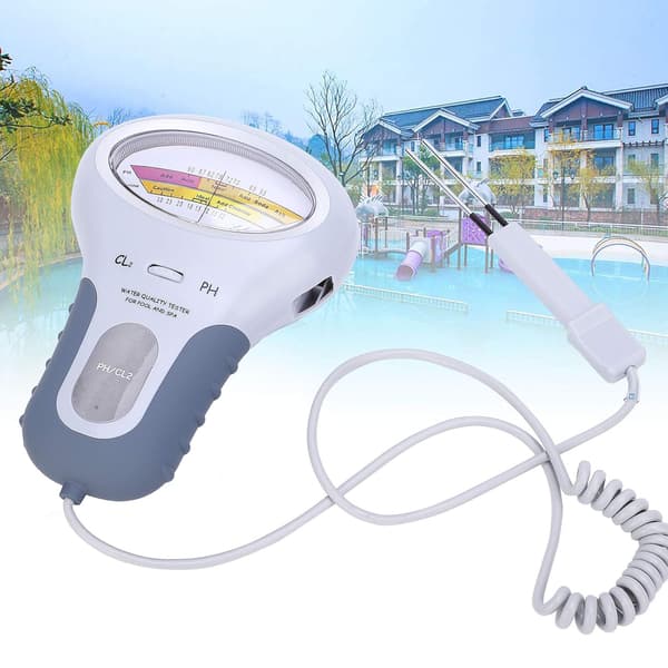 Multifunktionell digital pH-testare, PC-102B CL2 pH-klortestare för simbassäng SPA vattenkvalitetsanalysator med sond