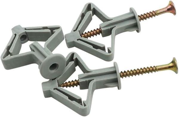 150 stk. gipsplateplugger, gipsplateplugger med skruer, gipsplateveggfester, hulromveggfester, for gipsplateveggmontering
