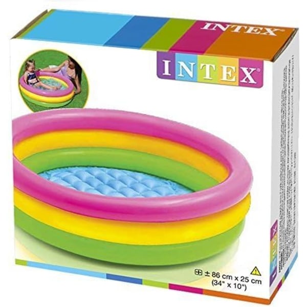 Sunset Glow Pool til baby (34 tommer x 10 tommer) Multicolor 34 in x 10 in