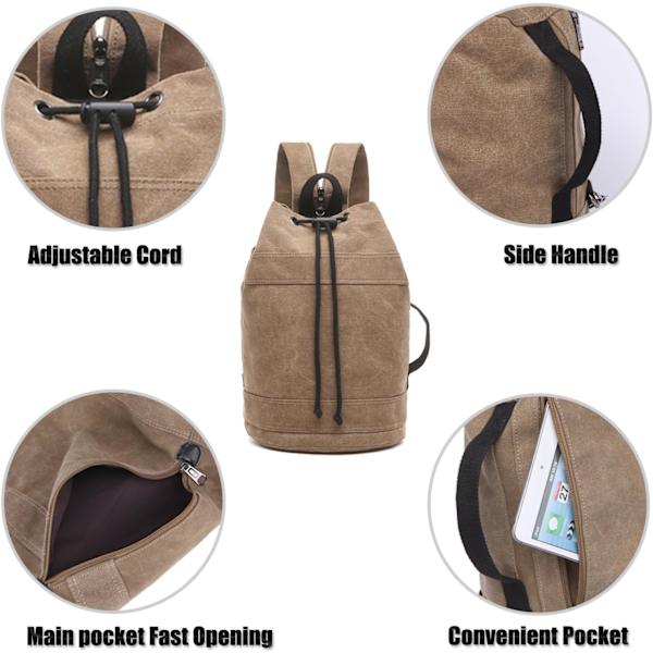 Canvas Rejse Duffles, Rejsetasker Overnatning Weekendtasker Carry On Skulder Tote Taske Rygsæk grey M