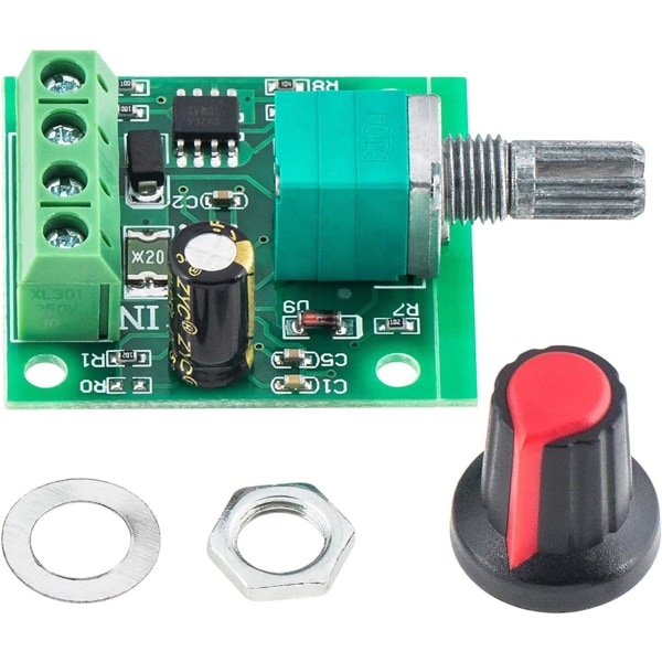 4 stk. 1.8v 3v 5v 6v 7.2v 12v 2A PWM hastighedsregulator DC motor spændingsregulator, LED spændingsregulator lysdæmper, justerbar kontrolkontakt