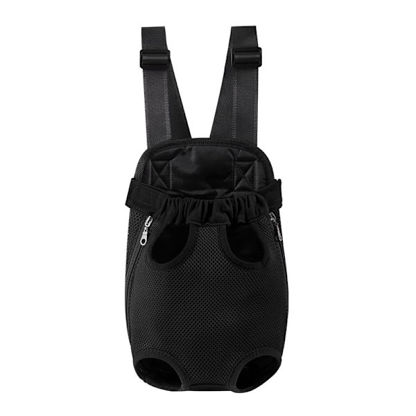 Kjæledyr Brystpose Utendørs Mesh Dobbel Skulder Fire Ben Backpack Black L