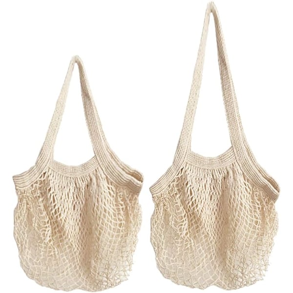 Mesh shoppingväska, axelväska, bomulls axelväska