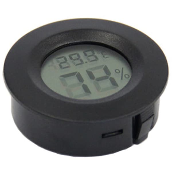 2-pack Mini Digital LCD Termometer Hygrometer Inomhusmonitor - för Luftfuktare Avfuktare Växthus