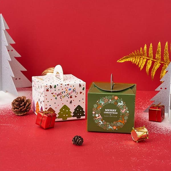 32 st Godisaskar Christmasaskar Bröllopsfavoriter, Pappersjulklapp DIY Presentkakaskar Dekorativa Godisaskar