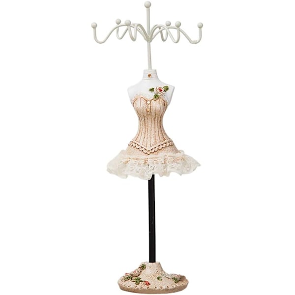 Smykkestativ/Holder - Øreringe Halskæder Armbånd Mannequin Smykkeholdere Organizer Stativ Tårn Hængende med Kroge 25 cm høj