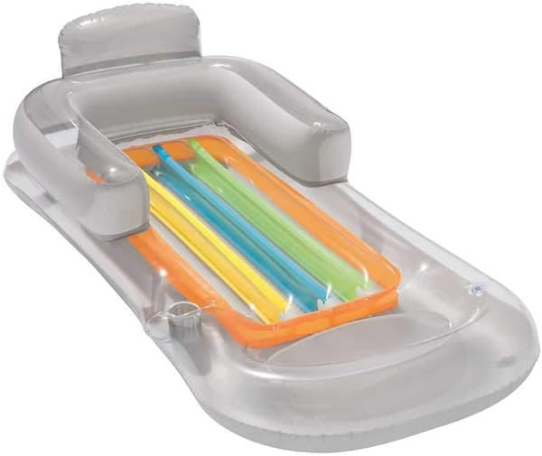 Modearmstol i polyvinylklorid, transparent, 1 styck