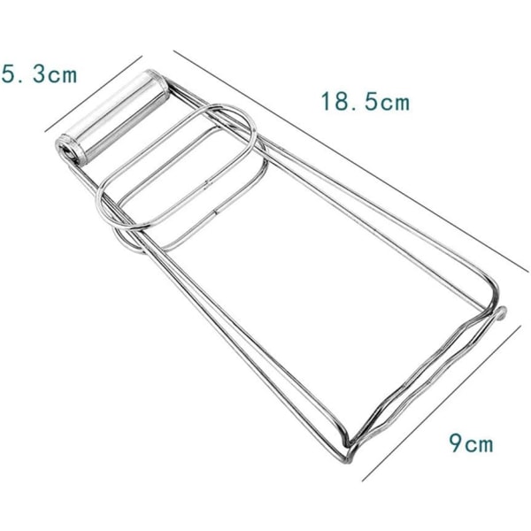 2 stk. Rustfrit Stål Hot Bowl Clip Multifunktionel Hot Dish Lifter Mikrobølgeovn Anti-skoldning Clip Foldbar Bowl Clip Madlavningsværktøj til Køkken