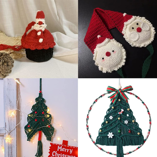 Macramé-snöre, Bomullsrep, för Väggbonader, Växtupphängningar, DIY-hantverk, Heminredning, Presentinslagning 3mmx100m rose Red