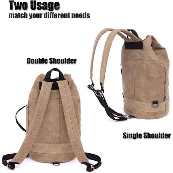 Canvas Rejsetasker, Rejsetasker Overnatning Weekendtasker Carry On Skulder Tote Taske Rygsæk black L