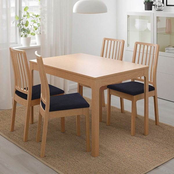 Stolsöverdrag, Set om 2, Stretch Stolsöverdrag, Stolsöverdrag för Matstolar, Tvättsbara Stolsöverdrag Black
