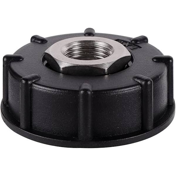 S60X6 Vattenbehållare Adapter Grov Gänga med Slanganslutning Rostfritt Stål Ventil Pip Anslutningar (1/2\" Innergänga)
