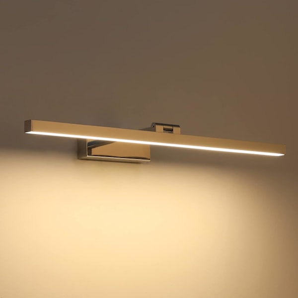 LED-peililamppu kylpyhuoneeseen, 180 asteen kääntyvä seinävalaisin kylpyhuoneeseen, alumiini Gold/warm light 40cm