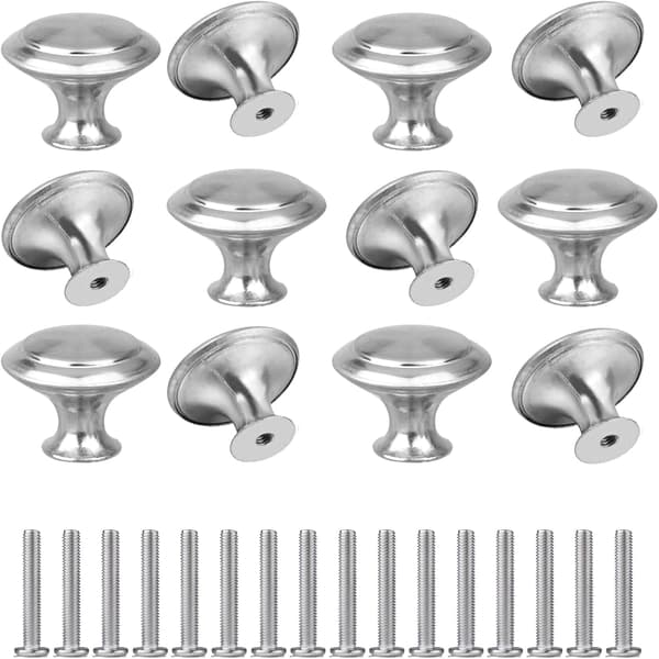 Skabgreb 12 stk. Knapper og håndtag, 30MM Runde Skabsknapper til Skabshårdvarer