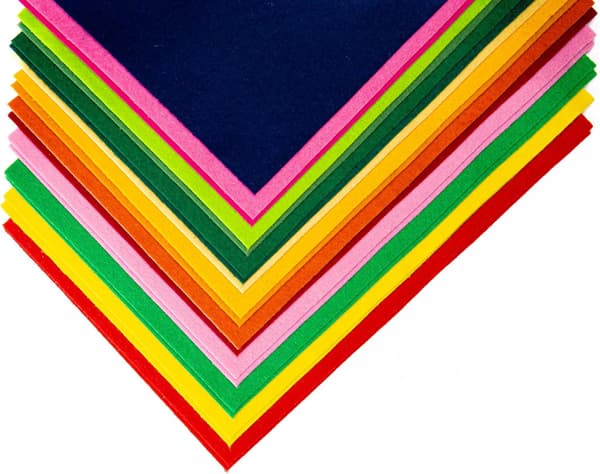 22 STK A4 Filtstofplader 30x20cm, 22 Assorterede Farver Polyesterplader til DIY Håndværk Syning Patchwork Kunstprojekter