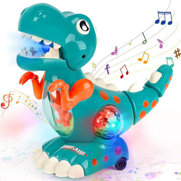Lelut Ryömivät Kävelevät Dinosaurukset Musiikillisilla Valoilla Lelut Pojille Ja Tytöille Vauvan Aistilelut Äänilelut Syntymäpäivälahjat