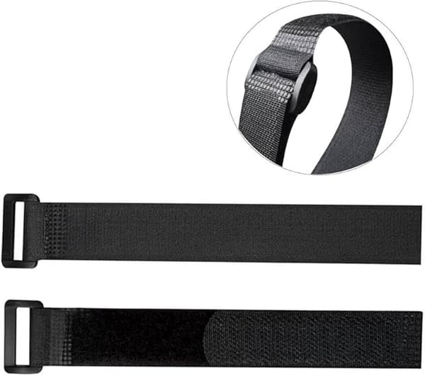 Premium sorte Velcro-kabelbindere, multifunktionelle Velcro-stropper Black set5