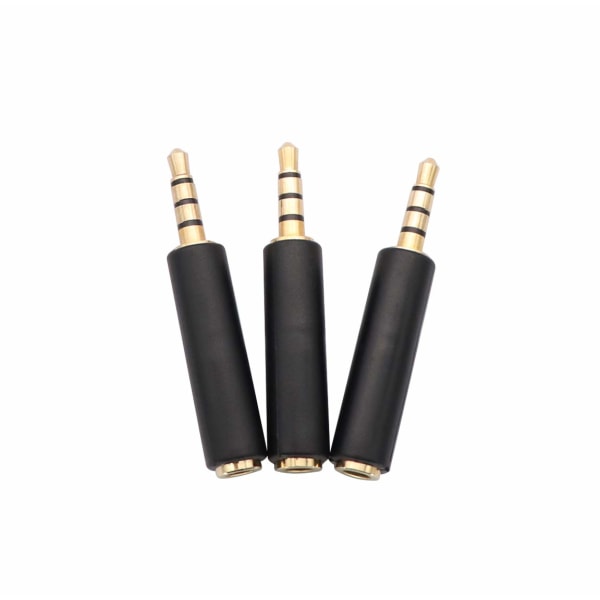 AV-adapter 3,5 mm kamera videokabel til RCA AV, 3,5 mm hannkabel til 3RCA hannplugg for AUX stereolydkabel (3-pakning)