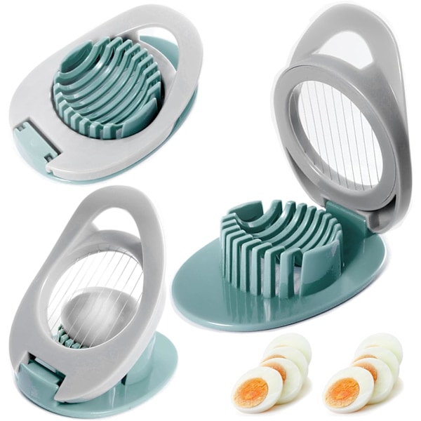 Äggskärare för hårdkokta ägg, rostfritt stål trådskärare, äggsallad maker, kokt ägg skärare