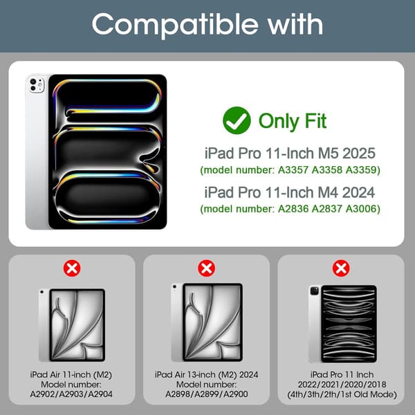 2-pack skärmskydd för iPad Pro 11 tum M5/M4 2025/2024