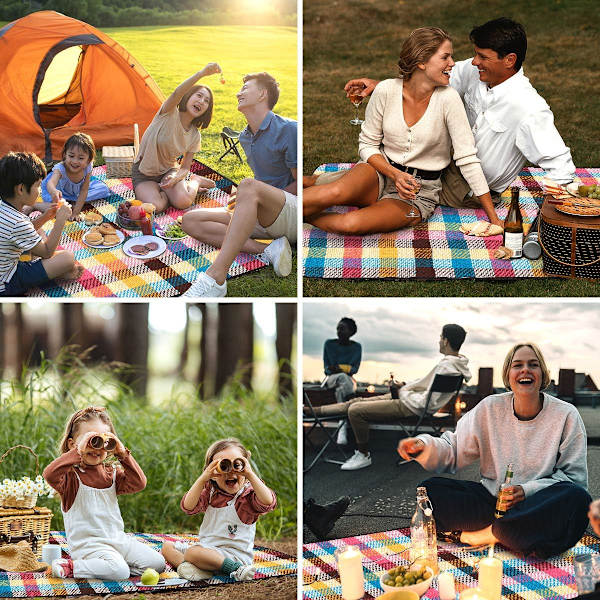 Suuri Piknik-Peitto Vedenpitävä, Kannettava Piknik-Matto, Hiekka-Suojattu Ranta-Peitto B 200*200CM