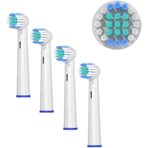 Elektriska tandborsthuvuden 4-pack, kompatibel med Braun, Oral B